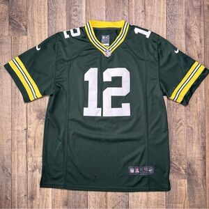 NFL Green Bay Packers Aaron Rodgers #12 Green Football Jersey Mens Size Large